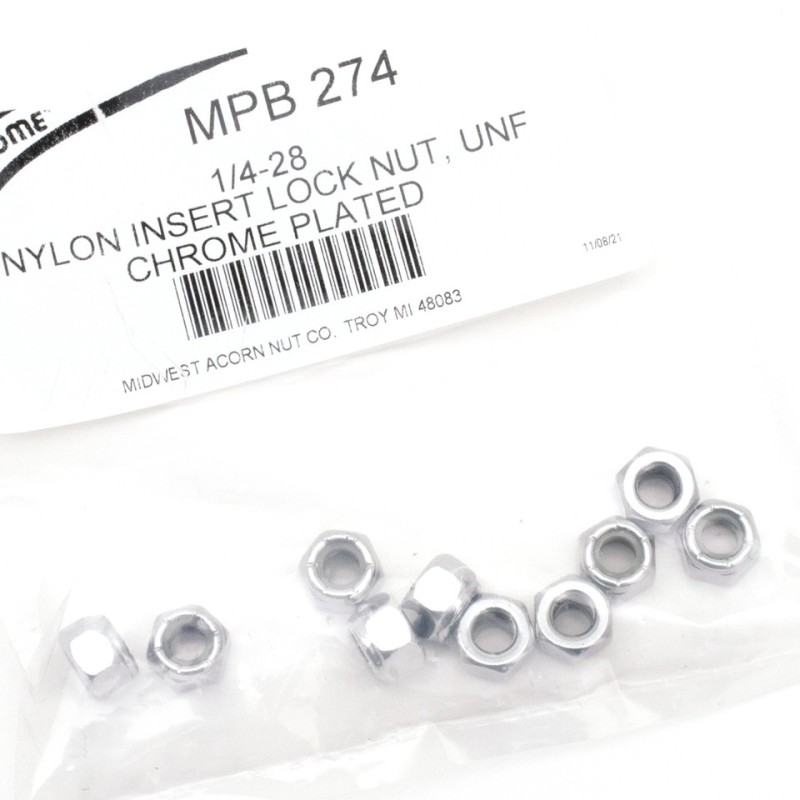 Assortiment d'ecrou nylstop chrome 233316