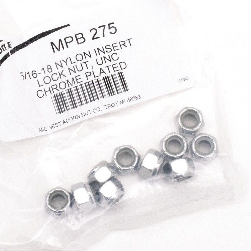 Assortiment d'ecrou nylstop chrome 233317