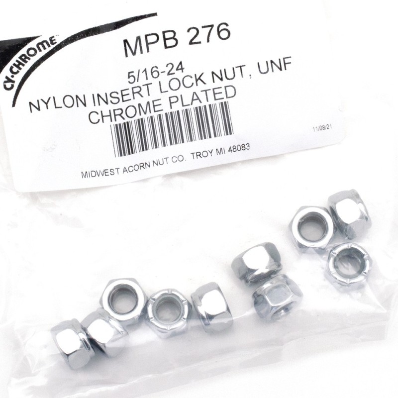 Assortiment d'ecrou nylstop chrome 233318