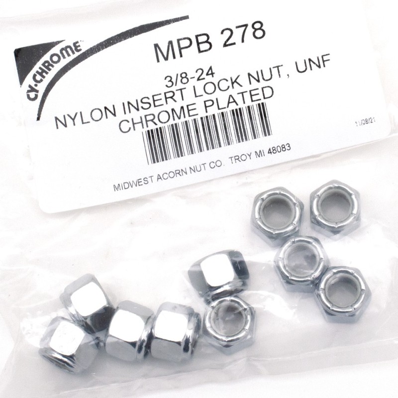 Assortiment d'ecrou nylstop chrome 233320