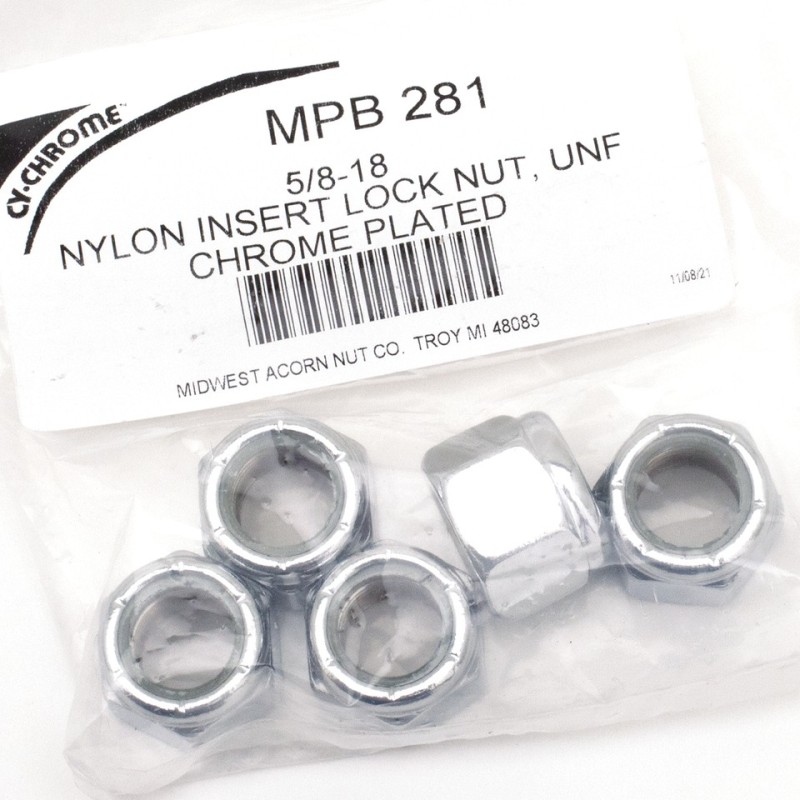 Assortiment d'ecrou nylstop chrome 233323