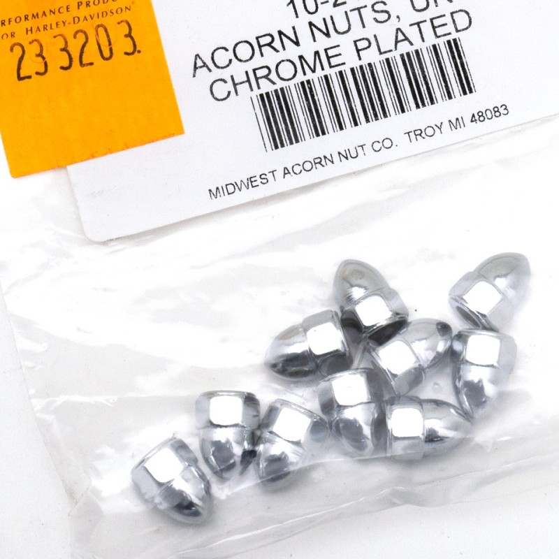 Assortiment d'ecrous borgne chromes 233203