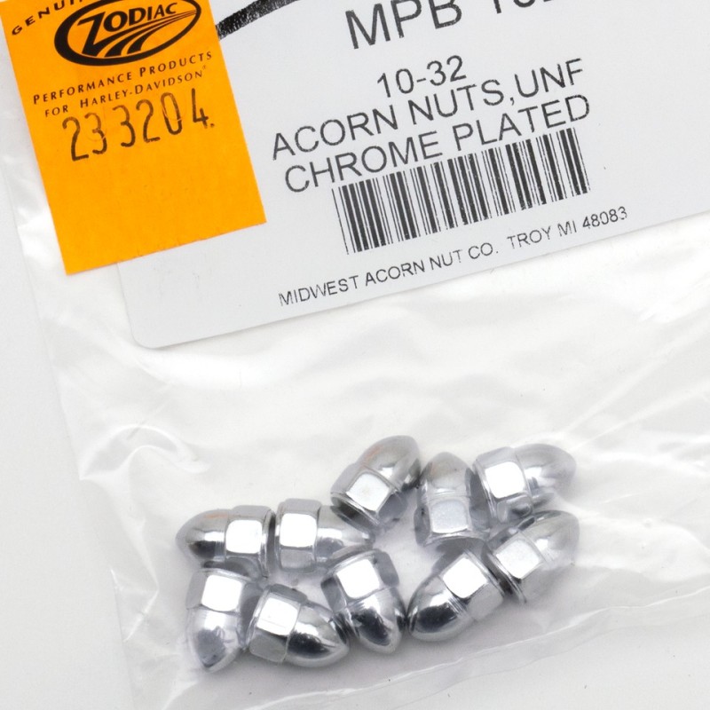 Assortiment d'ecrous borgne chromes 233204