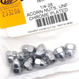 Assortiment d'ecrous borgne chromes 233206