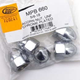 Assortiment d'ecrous borgne chromes 720241