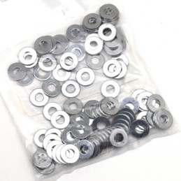 Assortiment d'ecrous et de rondelles chromes 233244