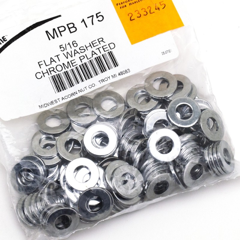 Assortiment d'ecrous et de rondelles chromes 233245