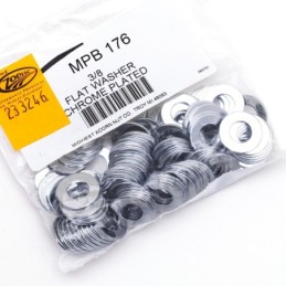 Assortiment d'ecrous et de rondelles chromes 233246
