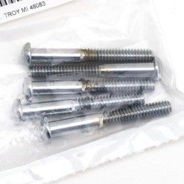 Boite d'assortiment de vis allen chromees a tête bouton large 239918