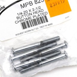 Boite d'assortiment de vis allen chromees a tête bouton large 239919