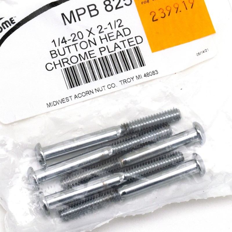 Boite d'assortiment de vis allen chromees a tête bouton large 239919