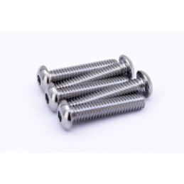 Boite d'assortiment de vis allen chromees a tête bouton large 239921
