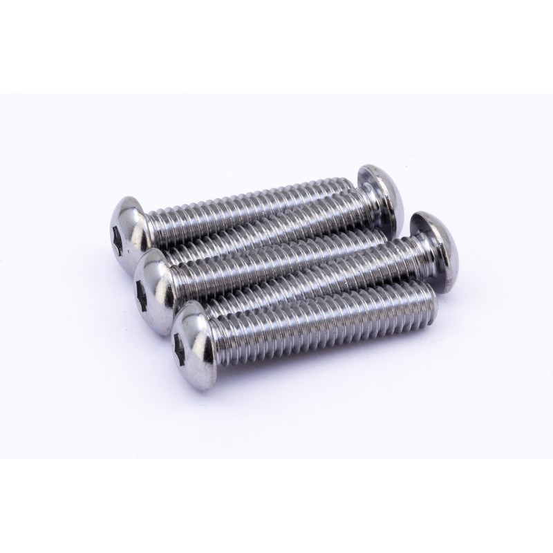 Boite d'assortiment de vis allen chromees a tête bouton large 239921