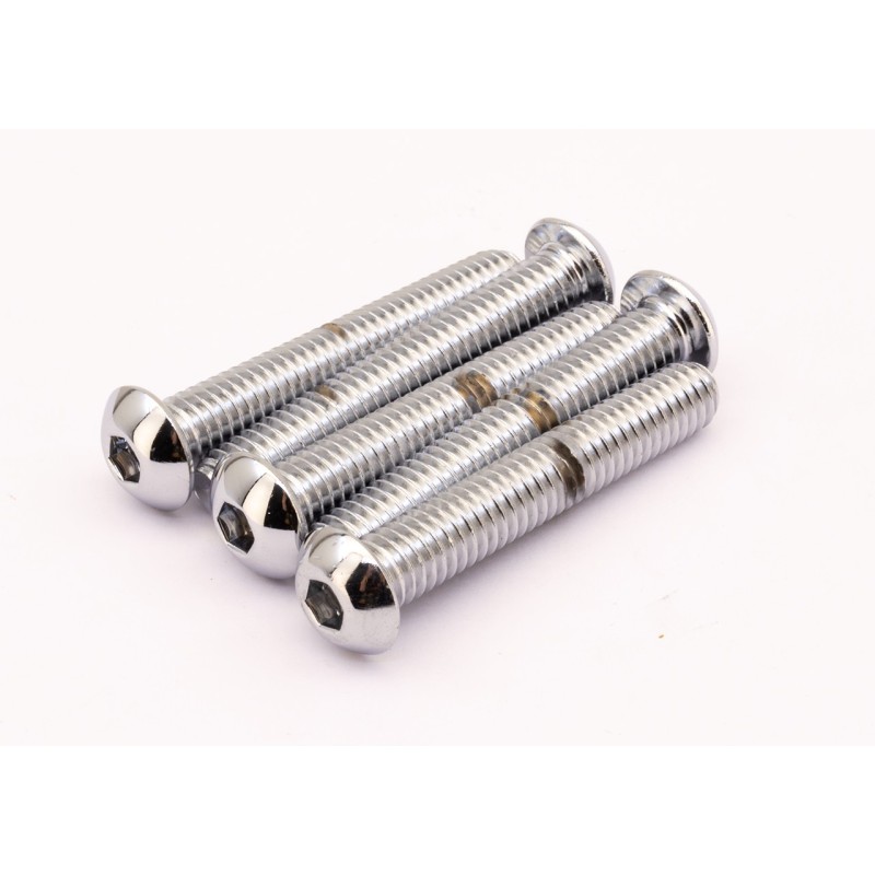 Boite d'assortiment de vis allen chromees a tête bouton large 239922