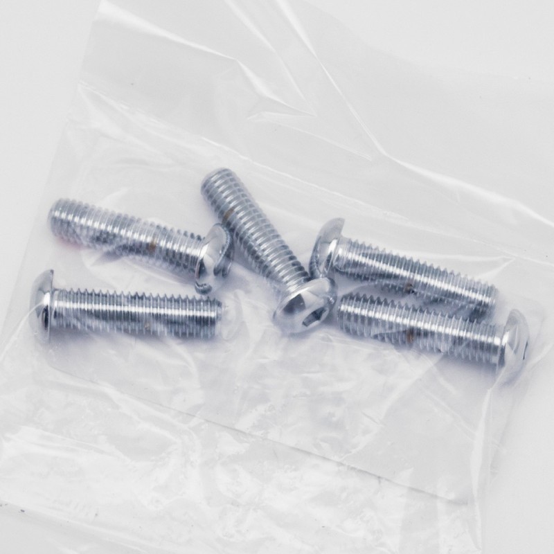 Boite d'assortiment de vis allen chromees a tête bouton large 239924
