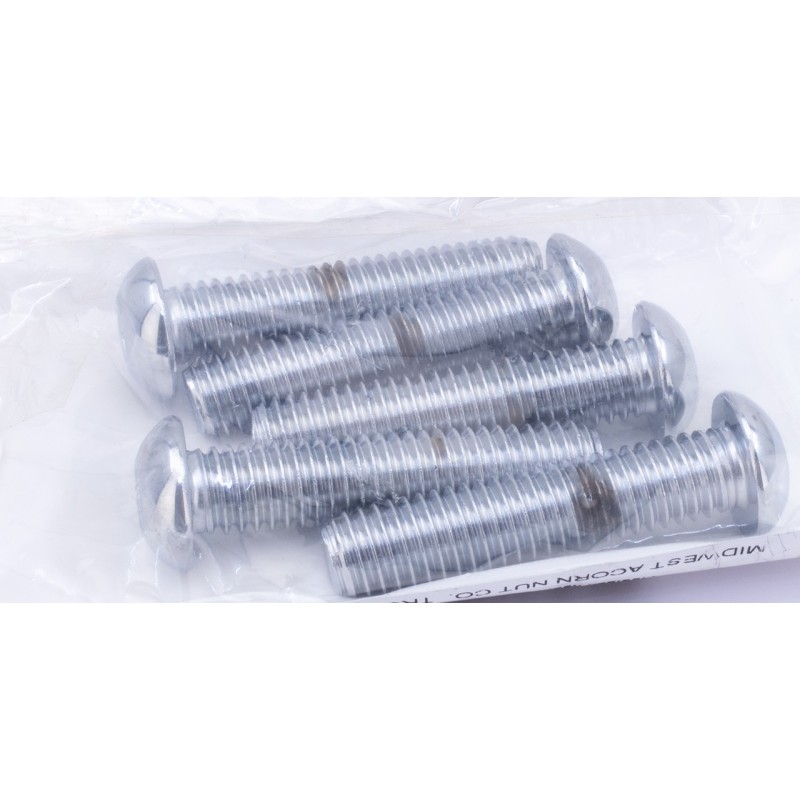 Boite d'assortiment de vis allen chromees a tête bouton large 239925