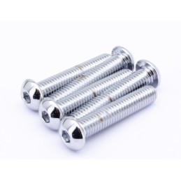 Boite d'assortiment de vis allen chromees a tête bouton large 239926