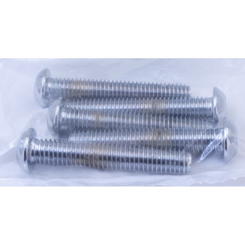 Boite d'assortiment de vis allen chromees a tête bouton large 239927