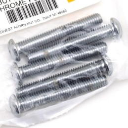 Boite d'assortiment de vis allen chromees a tête bouton large 239928