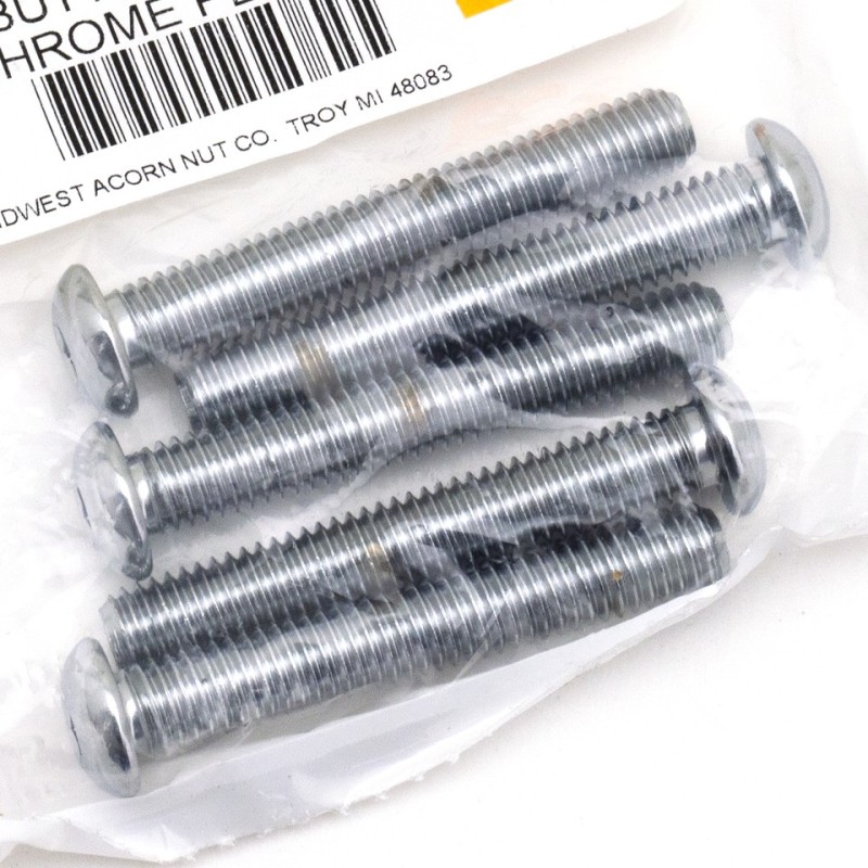 Boite d'assortiment de vis allen chromees a tête bouton large 239928