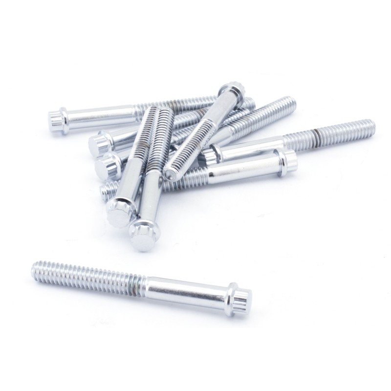 Boite d'assortisement de boulons a 12 points chromes 235030