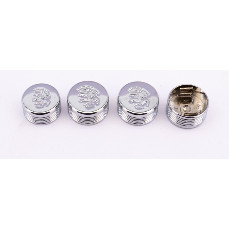 Caches boulons chromes pour tetes 6 pans, allen et bouton 722595