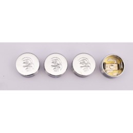 Caches boulons chromes pour tetes 6 pans, allen et bouton 722596