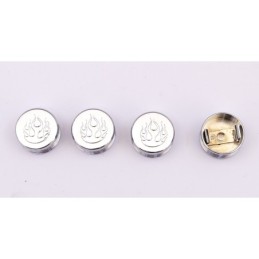 Caches boulons chromes pour tetes 6 pans, allen et bouton 722598