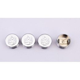 Caches boulons chromes pour tetes 6 pans, allen et bouton 722599