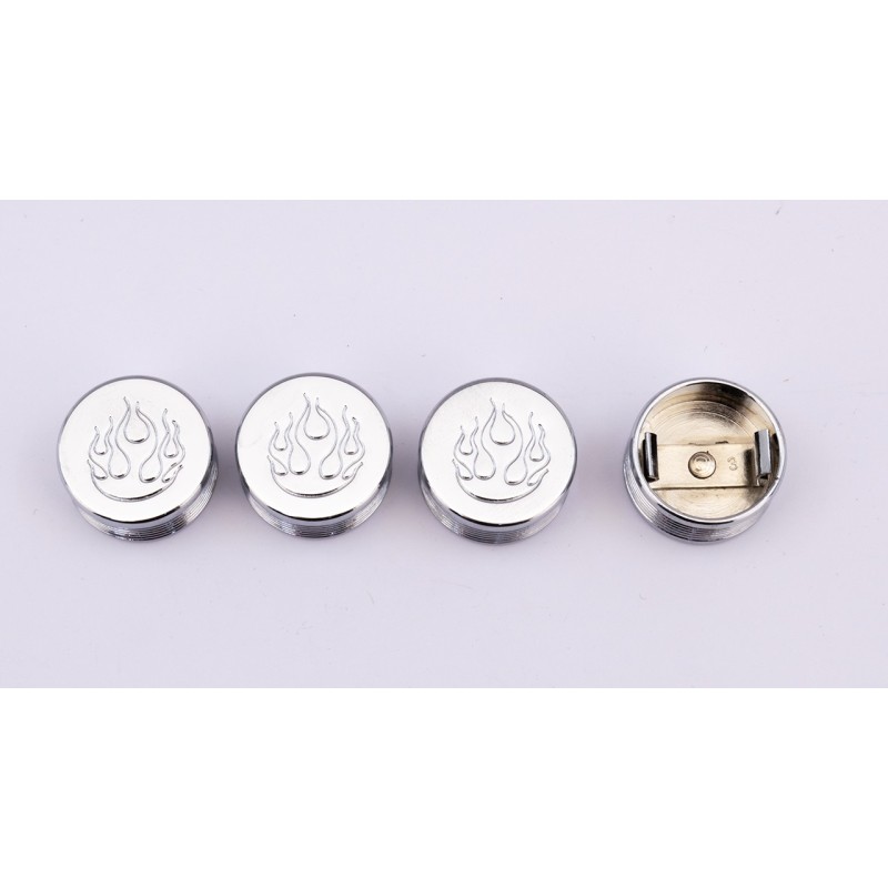 Caches boulons chromes pour tetes 6 pans, allen et bouton 722599