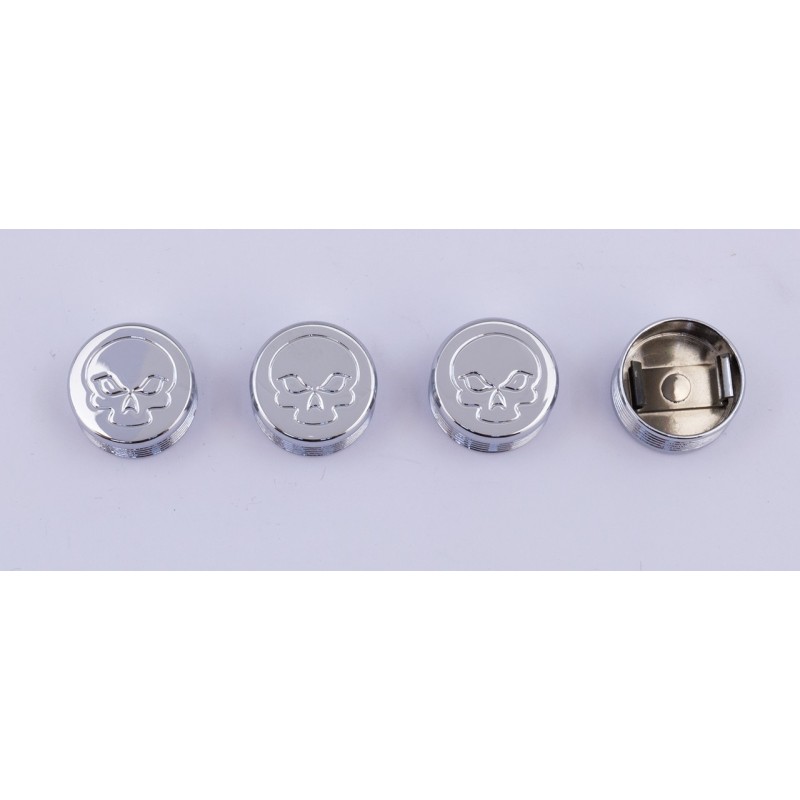 Caches boulons chromes pour tetes 6 pans, allen et bouton 722602
