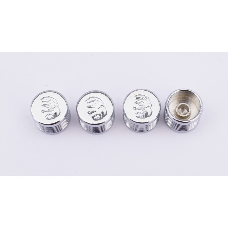 Caches boulons chromes pour tetes 6 pans, allen et bouton 722607