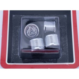 Caches boulons chromes pour tetes 6 pans, allen et bouton 722610