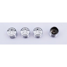 Caches boulons chromes pour tetes 6 pans, allen et bouton 722616