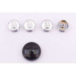 Caches boulons chromes pour tetes 6 pans, allen et bouton 722618