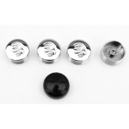 Caches boulons chromes pour tetes 6 pans, allen et bouton 722620