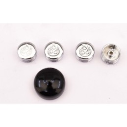 Caches boulons chromes pour tetes 6 pans, allen et bouton 722621