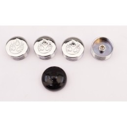 Caches boulons chromes pour tetes 6 pans, allen et bouton 722623