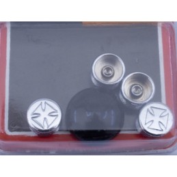 Caches boulons chromes pour tetes 6 pans, allen et bouton 722627