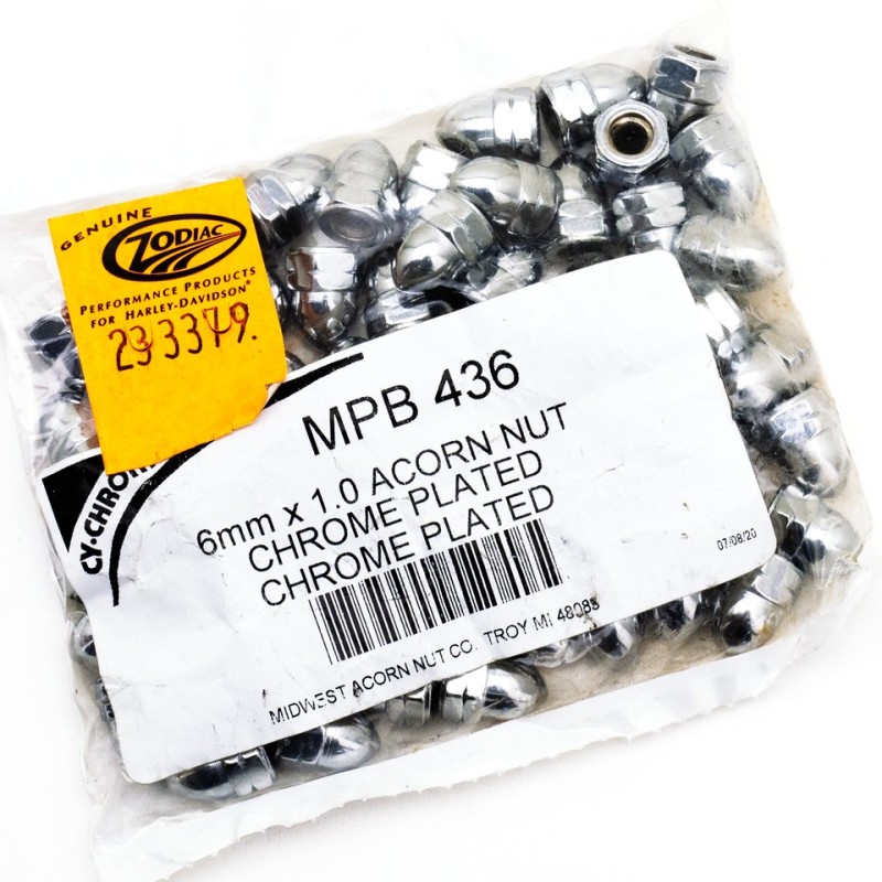 Ecrous borgnes chromes 233379