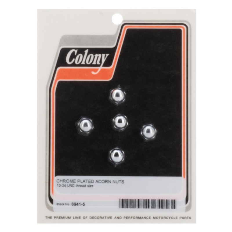 Ecrous chromes colony tete borgne 768973