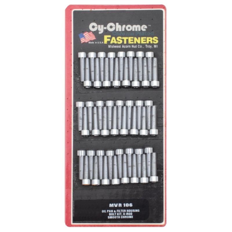 Kit de vis cache lateraux chromees pour v-rod 720370