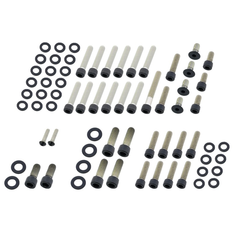 Kits de vis de moteur boite en acier inoxydable noir 770490