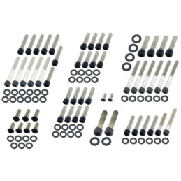 Kits de vis de moteur boite en acier inoxydable noir 770491
