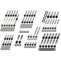 Kits de vis de moteur boite en acier inoxydable noir 770493