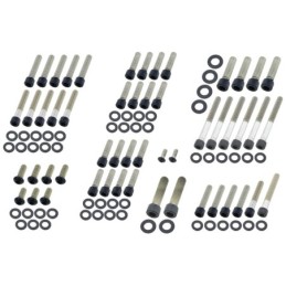 Kits de vis de moteur boite en acier inoxydable noir 770498