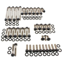 Kits de vis de moteur boite en acier inoxydable noir 770505