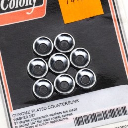 Rondelles fraisees chromees 741842