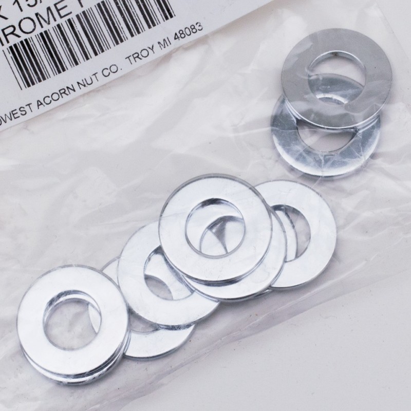 Rondelles plates chromees speciales 720266