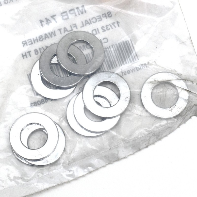 Rondelles plates chromees speciales 720267
